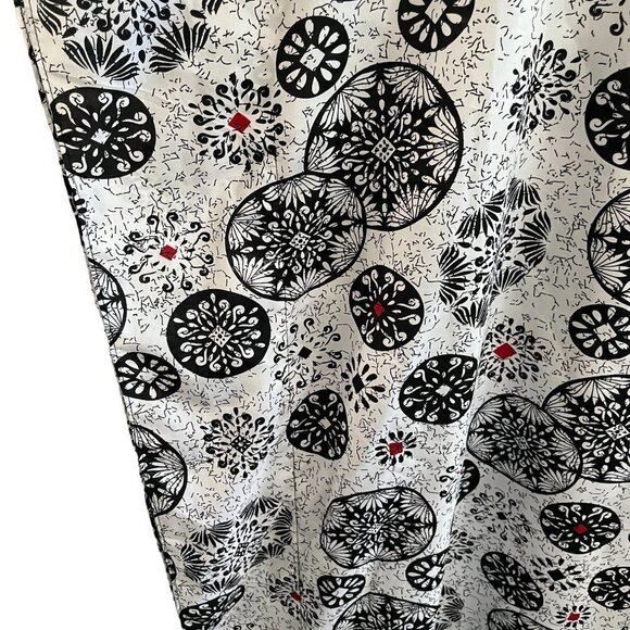 Metropolitan Kaftan Maxi Dress‎ Women Onesize Black White Circular Graphi… - Picture 7 of 9